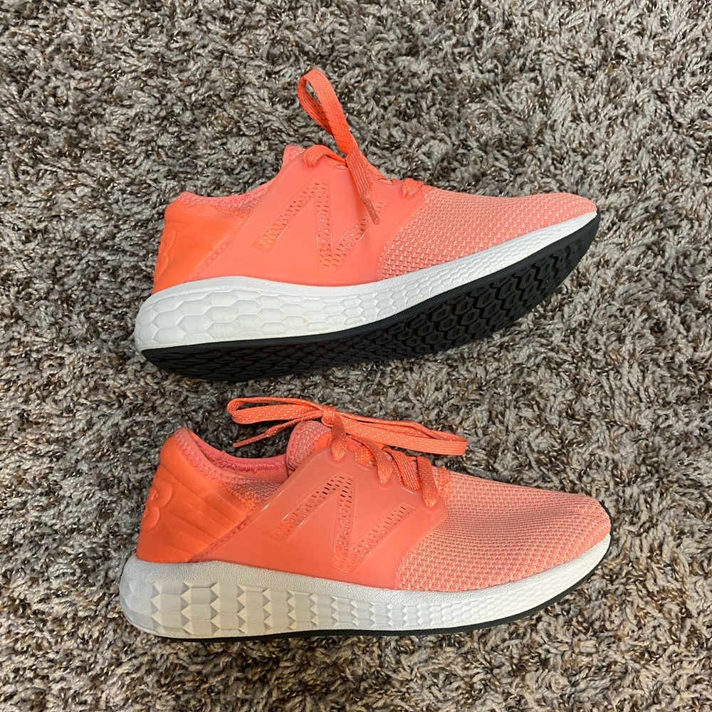 Coral New Balance Tennis Shoes